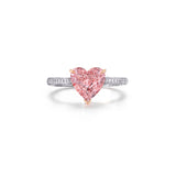 2.30CT Pink Heart Shape Ring