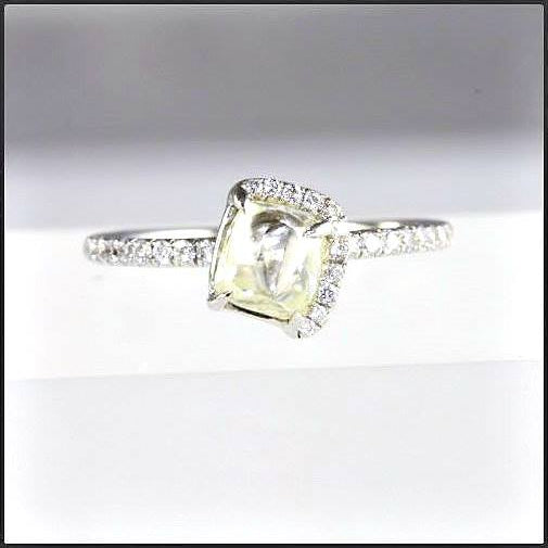 Champagne Bubbles Natural  Raw Ring