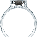Classic White Gold - Black Natural Raw Ring