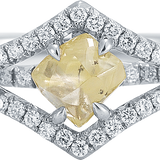 Victorian Lemon - Yellow Natural Raw Ring