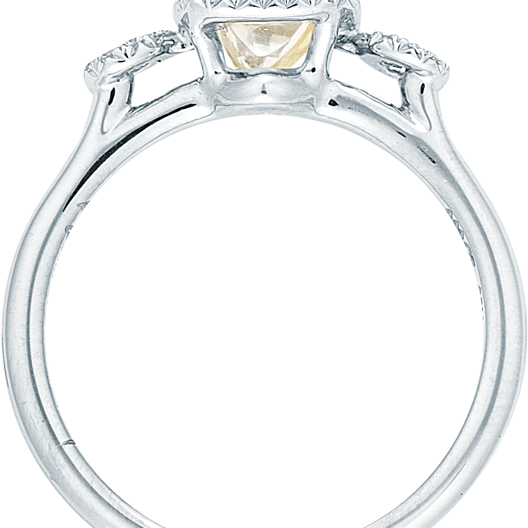 Art Deco Lemon - Yellow Natural Raw Ring