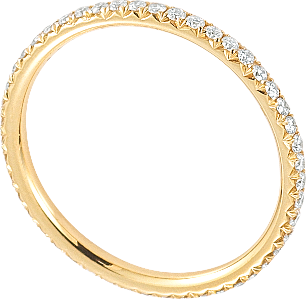 18K DITR Infinity Eternity Ring - TOP Quality Real Natural Diamonds