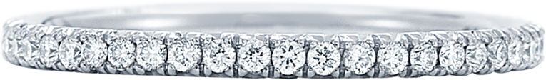 18K DITR Infinity Eternity Ring - TOP Quality Real Natural Diamonds