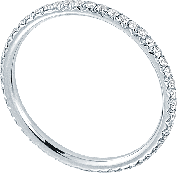 18K DITR Infinity Eternity Ring - TOP Quality Real Natural Diamonds