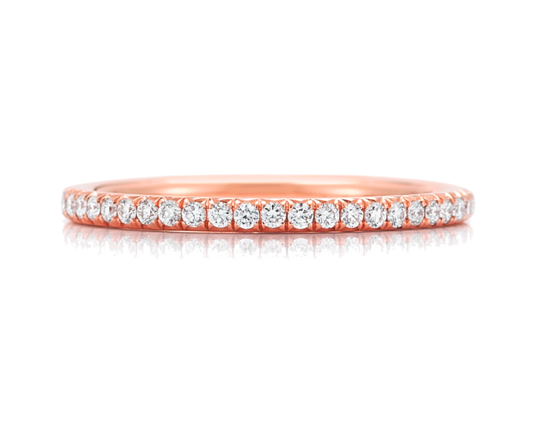 18K DITR Infinity Eternity Ring - TOP Quality Real Natural Diamonds