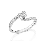 Perfect Twister - Design Settings Pave Ring- Real Natural Diamonds