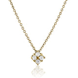 Modern Rhombus - Design Pendant- Real Natural Diamonds