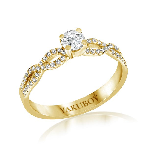 Small Infinity Ring- Natural or Lab Diamonds