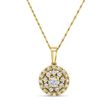 Mosaic - Settings Design Pendant- Real Natural Diamonds