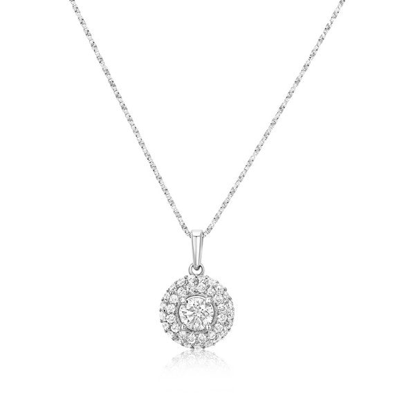 Circle Of Life -Settings Design Pendant- Real Natural Diamonds