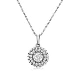 Circle Of Life -Settings Design Pendant- Real Natural Diamonds