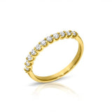 The "Milestones" Half Eternity Natural Diamonds Ring