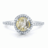 Classic Lemon Yellow Natural Raw Ring