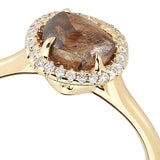 Yellow Grace - Chocolate Brown Natural Raw Ring