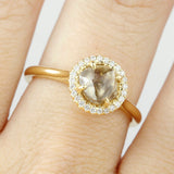 Yellow Grace - Chocolate Brown Natural Raw Ring