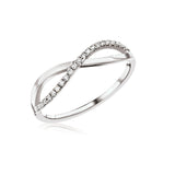 Infinity Love - Design Ring- Real Natural Diamonds