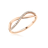 Infinity Love - Design Ring- Real Natural Diamonds
