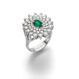 Dianna Trio Stars Ring- 18K Gold - Real Natural & Gems Diamonds