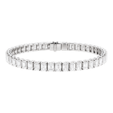 27.18ct Emerald Cut Diamond Tennis Bracelet - Natural Diamond