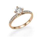 Anat - Twisted Head Solitaire Ring 0.50 - 1.20 Carat