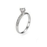 Anat - Twisted Head Solitaire Ring 0.50 - 1.20 Carat