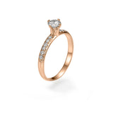 Anat - Twisted Head Solitaire Ring 0.50 - 1.20 Carat