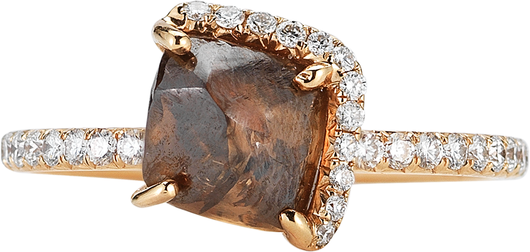 Champagne Bubbles Natural  Raw Ring