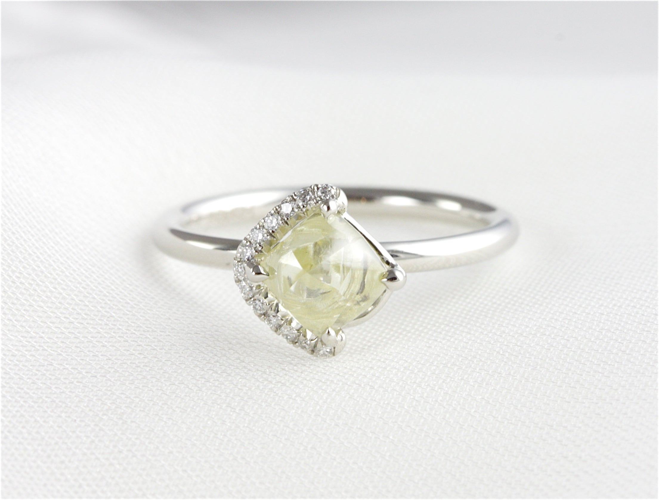 Champagne Bubbles Natural  Raw Ring