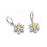 Cushion Cut Fancy Yellow Earrings
