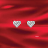 Devotion Stud Earrings - Various Diamond Combinations - Real Diamonds