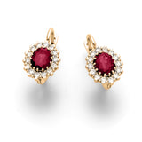 5Carats Dianna Beauty Halo Eternity Earrings - Real Natural Diamonds & Gems