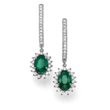 3.Cararts Dianna Love Halo Gems Earrings – A Dazzling Statement of Luxury - Real Natural Diamonds & Gems