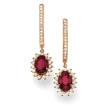 3.Cararts Dianna Love Halo Gems Earrings – A Dazzling Statement of Luxury - Real Natural Diamonds & Gems