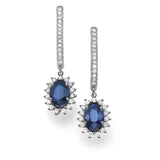 3.Cararts Dianna Love Halo Gems Earrings – A Dazzling Statement of Luxury - Real Natural Diamonds & Gems