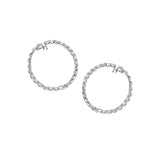 Emerald Hoop Earrings