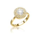 Annabel - Double Halo Solitaire Ring