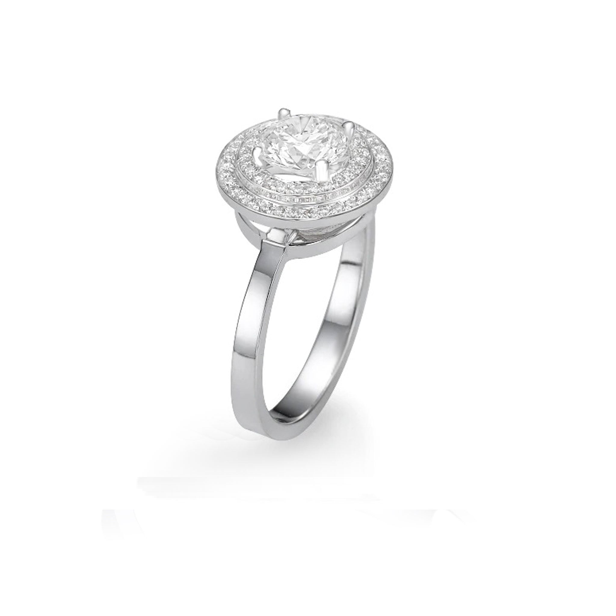Annabel - Double Halo Solitaire Ring
