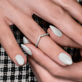 Modern V  Pave - Real Natural Diamonds