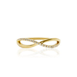 Infinity Love - Design Ring- Real Natural Diamonds