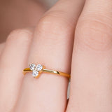 Tripel Dots - Designs Ring- Real Natural Diamonds