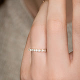 The "Milestones" Half Eternity Natural Diamonds Ring
