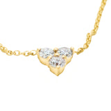 Triple Dots - Design Pendant- Real Natural Diamonds