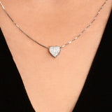 Beating Heart - LOVE Pendant- Real Natural Diamonds