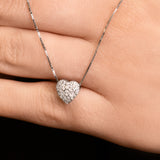 Beating Heart - LOVE Pendant- Real Natural Diamonds