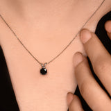Tie Space - Design Ring- Real Natural Black Diamonds