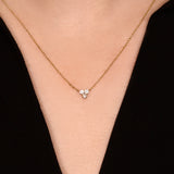 Triple Dots - Design Pendant- Real Natural Diamonds