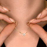 Triple Dots - Design Pendant- Real Natural Diamonds