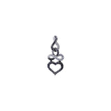 Space Eternal Heart Pendant - Various Diamond Combinations - Real Diamonds