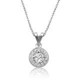 Miley - Halo 4 Prong Solitaire Pendant