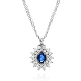 Dianna Double Halo Royal Pendant – A Statement of Regal Elegance - Real Natural Diamonds & Gems